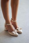 Mida Shoes Y107 Ten Deri Topuklu Ayakkabı